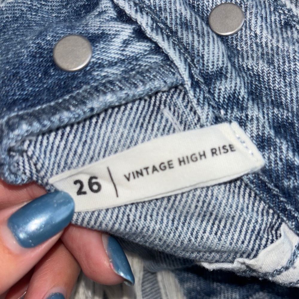 Blue Denim Distressed Women Shorts - Picture 4 of 4